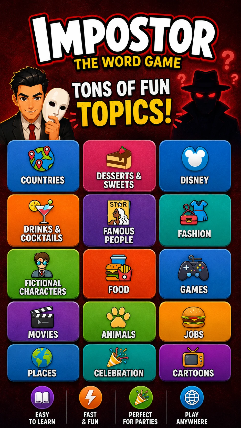 Impostor: Spy Word Game screenshot