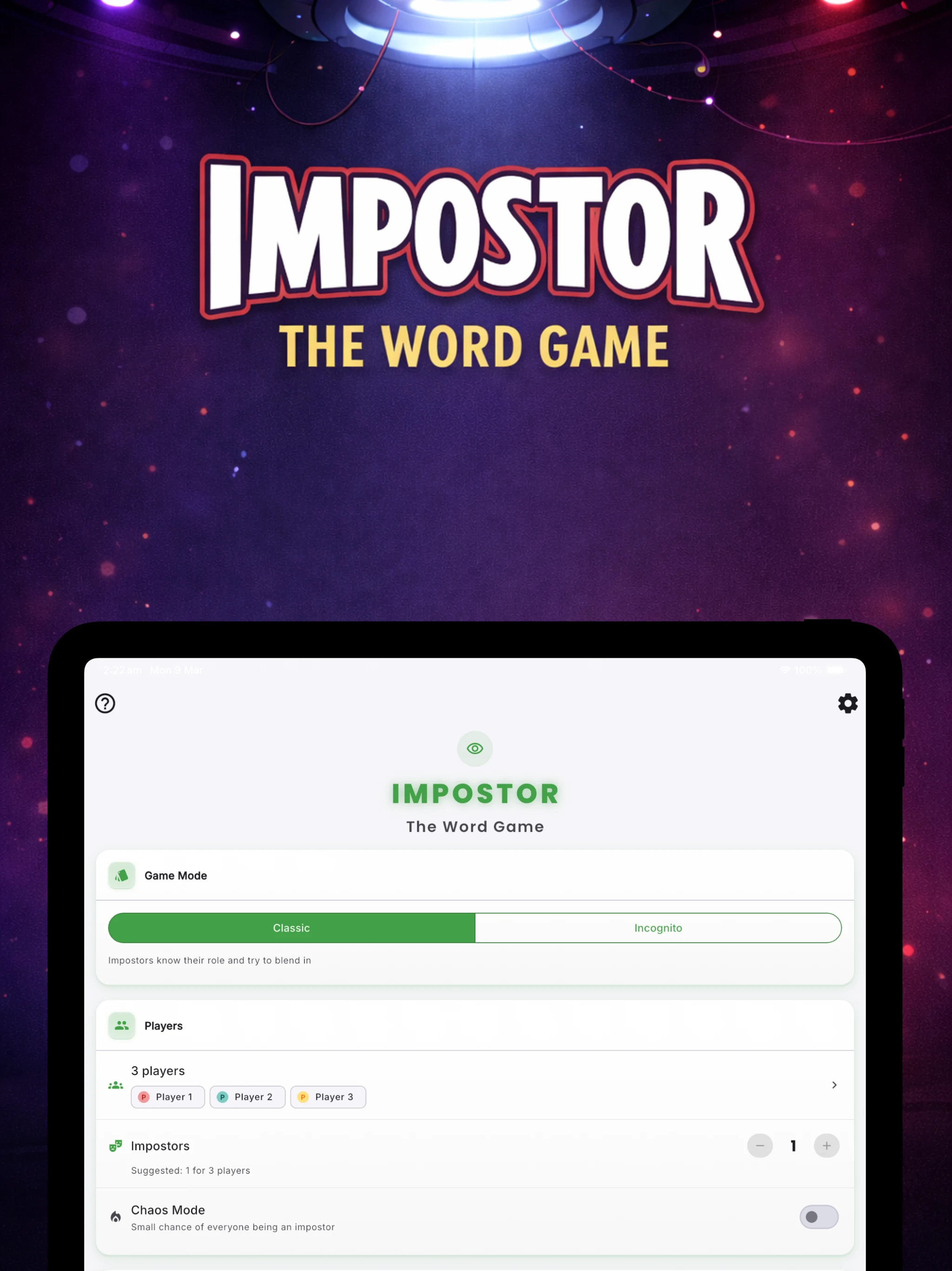 Impostor: Spy Word Game screenshot
