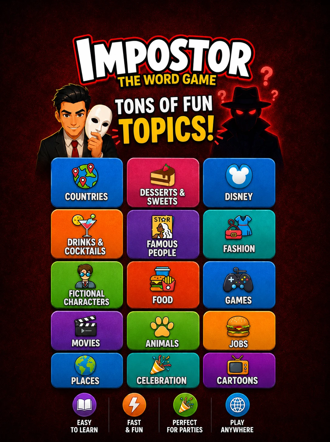 Impostor: Spy Word Game screenshot